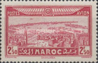 Airmail - Views of the City — 2.50Fr, carmine