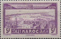 Airmail - Views of the City — 5Fr, violet