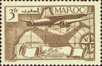 Airmail — 3Fr, brown