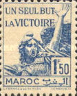 For The Victorious — 1.50Fr, blue