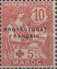 No. 5 without "10" Overprinted "+ 5c" — 10+5 C, rose