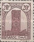 Hassan Tower, Rabat — 20Fr, purple brown