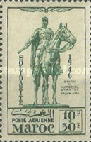 Airmail - Marshal Lyautey — 10+30 Fr, green