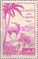 Day of the Stamp — 4.50+5.50 Fr, lilac rose