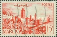 Views of the City — 15Fr, red