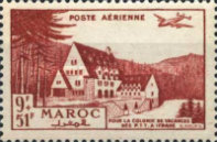 Airmail — 9+51 Fr, reddish brown