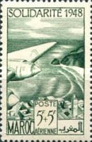 Airmail - Solidarity - Agriculture - Overprinted "SOLIDARITE 1948" — 5+5 Fr, green