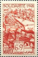 Airmail - Solidarity - Agriculture - Overprinted "SOLIDARITE 1948" — 6+9 Fr, red