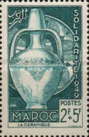 Solidarity - Crafts - Overprinted "SOLIDARITE 1949" — 2+5 Fr, bluish green