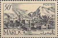 Todra Valley — 50Fr, blackish blue