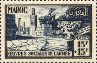 Welfare Organizations of the Army — 15+15 Fr, bluish black