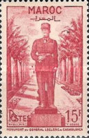Inauguration of the Monument for General Leclerc, Casablanca — 15Fr, lilac rose