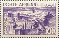 Airmail - Rabat — 300Fr, violet