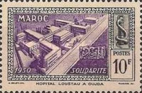 Solidarity - Overprinted "SOLIDARITE 1950" — 10Fr, blackish blue/violet