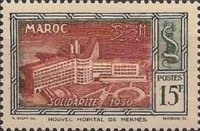 Solidarity - Overprinted "SOLIDARITE 1950" — 15Fr, green/lilac rose