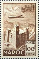 Airmail - Local Motives — 100Fr, brown