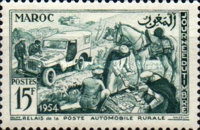 Day of the Stamp — 15Fr, dark green