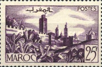Views of the City — 25Fr, violet