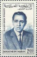 Airmail - King Hassan II — 2.00(Dh), blue