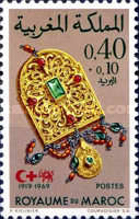 The 50th Anniversary of League of Red Cross Societies - Moroccan Jewellery — 0.40/0.10(Dh), multicoloured