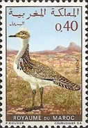 Nature Protection - Wild Birds — 0.40(Dh), multicoloured, Chlamydotis undulata
