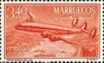 Airmail - Airplanes — 3.40Pta, reddish orange