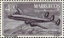 Airmail - Airplanes — 4.80Pta, violet grey
