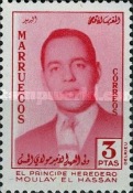Prince Moulay el Hassan — 3Pta, carmine rose