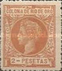 King Alfonso XIII of Spain — 2Pta, orange