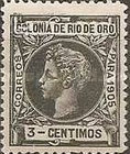 King Alfonso XIII of Spain — 3C, blackish olive