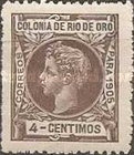 King Alfonso XIII of Spain — 4C, purple brown