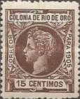 King Alfonso XIII of Spain — 15C, purple brown