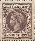 King Alfonso XIII of Spain — 75C, violet