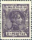 King Alfonso XIII of Spain — 2Pta, violet