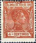 King Alfonso XIII of Spain — 4C, red