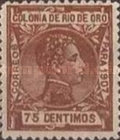 King Alfonso XIII of Spain — 75C, brown