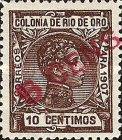 No. 22 Handstamp Surcharged - Not Issued — 5/10C, dark brown
