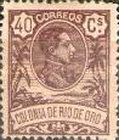 King Alfonso XIII - Control Number on Back Side — 40C, brown
