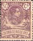 King Alfonso XIII - Control Number on Back Side — 50C, purple