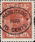 Nos. 29 & 31 Handstamped "HABILITADO - PARA - 15 CENTS" — 15/5C/Pta, brick-red