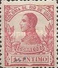 King Alfonso XIII - Control Number on Back Side — 1C, rose