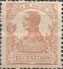 King Alfonso XIII - Control Number on Back Side — 15C, brownish orange