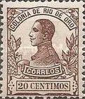 King Alfonso XIII - Control Number on Back Side — 20C, brown
