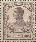 King Alfonso XIII - Control Number on Back Side — 30C, violet