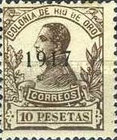 Issue of 1912 Overprinted "1917" — 10Pta, blackish brown