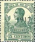 Issue of 1912 Overprinted "1917" — 5C, green