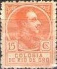 King Alfonso XIII - Blue Control Number on Back Side — 15C, orange