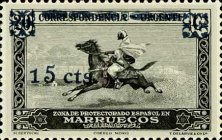 Local Motifs Issue of 1928 Surcharged — 15/20C, black