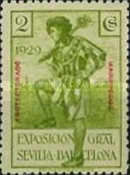 International Exhibition - Barcelona & Sevilla. Overprinted "PROTECTORADO MARRUECOS" — 2C, olive