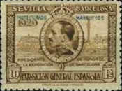 International Exhibition - Barcelona & Sevilla. Overprinted "PROTECTORADO MARRUECOS" — 10C, brown